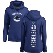 Elias Pettersson Women's Vancouver Canucks Branded Backer Pullover Hoodie Blue