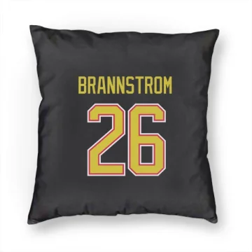 Erik Brannstrom Vancouver Canucks  Pillow Cover (18 X 18) - Black