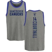 Geoff Courtnall Men's Vancouver Canucks Branded Backer Tank Top - Ash