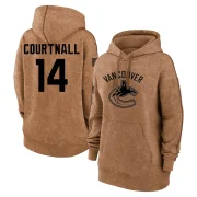 Geoff Courtnall Women's Vancouver Canucks 2023 Salute to Service Pullover Hoodie Brown