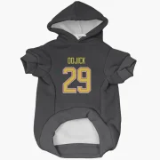 Gino Odjick Vancouver Canucks  Dog & Cat Pet Hoodie - Black