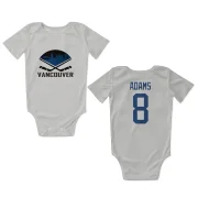 Greg Adams Vancouver Canucks  Infant & Newborn Bodysuit  - White