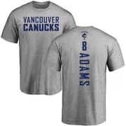 Greg Adams Men's Vancouver Canucks Branded Backer T-Shirt - Ash