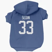 Henrik Sedin Vancouver Canucks  Dog & Cat Pet Hoodie - Blue