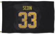 Henrik Sedin Vancouver Canucks  Flag (3 X 5) - Black