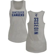 Henrik Sedin Women's Vancouver Canucks Backer Tank Top - Ash