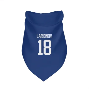 Igor Larionov Vancouver Canucks  Dog & Cat Pet Bandana - Blue