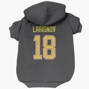 Igor Larionov Vancouver Canucks  Dog & Cat Pet Hoodie - Black