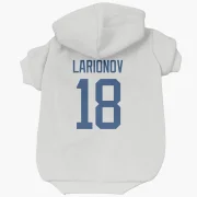 Igor Larionov Vancouver Canucks  Dog & Cat Pet Hoodie - White