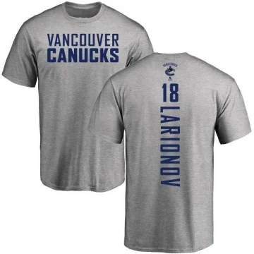 Igor Larionov Men's Vancouver Canucks Branded Backer T-Shirt - Ash