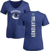 Igor Larionov Women's Vancouver Canucks Branded Backer T-Shirt - Blue