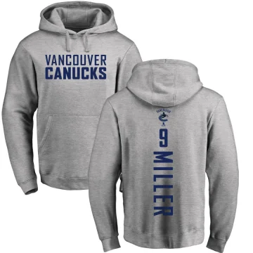 J.T. Miller Men's Vancouver Canucks Branded Ash Backer Pullover Hoodie