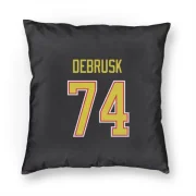 Jake DeBrusk Vancouver Canucks  Pillow Cover (18 X 18) - Black