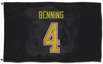 Jim Benning Vancouver Canucks  Flag (3 X 5) - Black