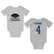 Jim Benning Vancouver Canucks  Infant & Newborn Bodysuit  - White