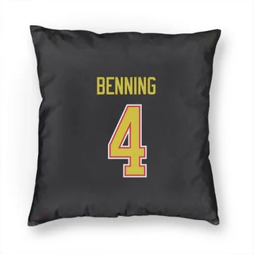 Jim Benning Vancouver Canucks  Pillow Cover (18 X 18) - Black