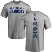 Jim Benning Men's Vancouver Canucks Branded Backer T-Shirt - Ash