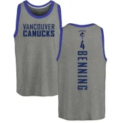 Jim Benning Men's Vancouver Canucks Branded Backer Tank Top - Ash