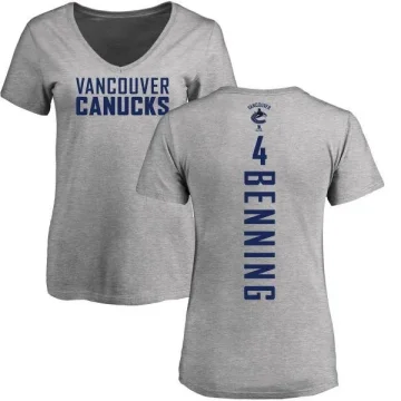 Jim Benning Women's Vancouver Canucks Branded Backer T-Shirt - Ash