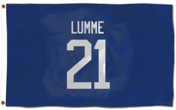 Jyrki Lumme Vancouver Canucks  Flag (3 X 5) - Blue