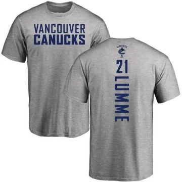 Jyrki Lumme Youth Vancouver Canucks Branded Backer T-Shirt - Ash