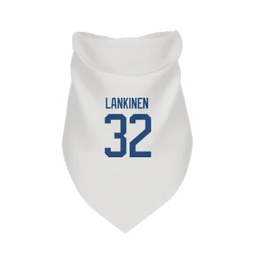 Kevin Lankinen Vancouver Canucks  Dog & Cat Pet Bandana - White