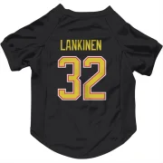 Kevin Lankinen Vancouver Canucks  Dog & Cat Pet Jersey - Black