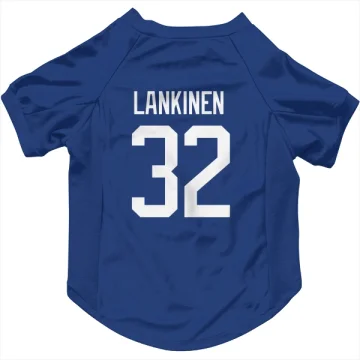 Kevin Lankinen Vancouver Canucks  Dog & Cat Pet Jersey - Blue