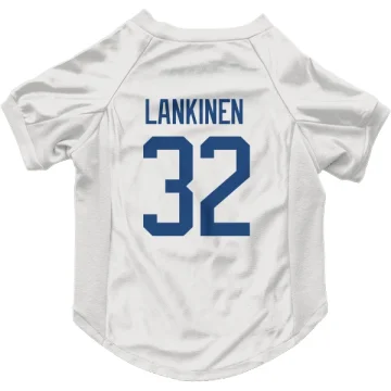 Kevin Lankinen Vancouver Canucks  Dog & Cat Pet Jersey - White