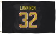 Kevin Lankinen Vancouver Canucks  Flag (3 X 5) - Black