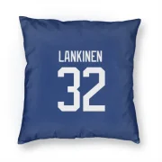 Kevin Lankinen Vancouver Canucks  Pillow Cover (18 X 18) - Blue