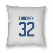 Kevin Lankinen Vancouver Canucks  Pillow Cover (18 X 18) - White