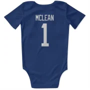 Kirk Mclean Vancouver Canucks  Infant & Newborn Bodysuit  - Blue