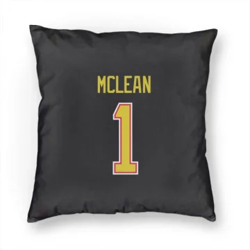 Kirk Mclean Vancouver Canucks  Pillow Cover (18 X 18) - Black