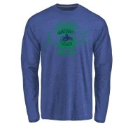 Kirk Mclean Men's Vancouver Canucks Insignia Long Sleeve T-Shirt - Royal