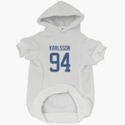 Linus Karlsson Vancouver Canucks  Dog & Cat Pet Hoodie - White