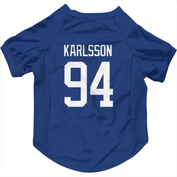 Linus Karlsson Vancouver Canucks  Dog & Cat Pet Jersey - Blue