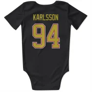 Linus Karlsson Vancouver Canucks  Infant & Newborn Bodysuit - Black