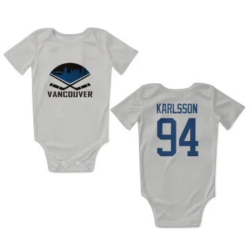 Linus Karlsson Vancouver Canucks  Infant & Newborn Bodysuit - White