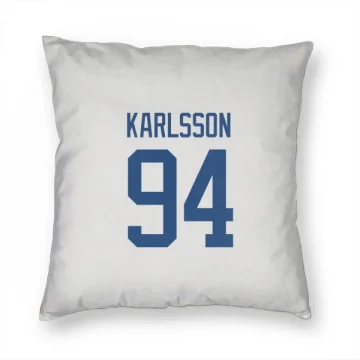 Linus Karlsson Vancouver Canucks  Pillow Cover (18 X 18) - White