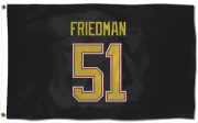 Mark Friedman Vancouver Canucks  Flag (3 X 5) - Black