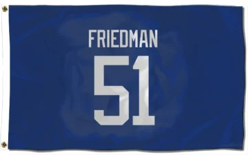 Mark Friedman Vancouver Canucks  Flag (3 X 5) - Blue