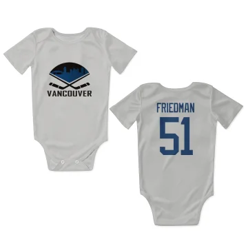 Mark Friedman Vancouver Canucks  Infant & Newborn Bodysuit - White