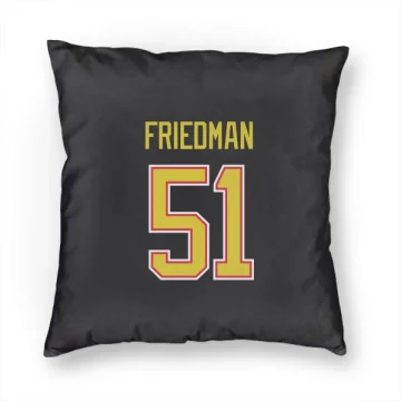 Mark Friedman Vancouver Canucks  Pillow Cover (18 X 18) - Black