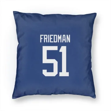 Mark Friedman Vancouver Canucks  Pillow Cover (18 X 18) - Blue