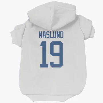 Markus Naslund Vancouver Canucks  Dog & Cat Pet Hoodie - White