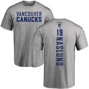 Markus Naslund Men's Vancouver Canucks Backer T-Shirt - Ash