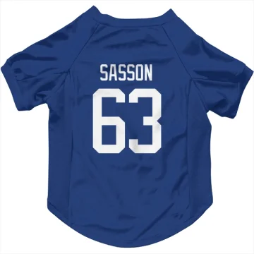 Max Sasson Vancouver Canucks  Dog & Cat Pet Jersey - Blue