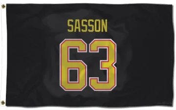 Max Sasson Vancouver Canucks  Flag (3 X 5) - Black