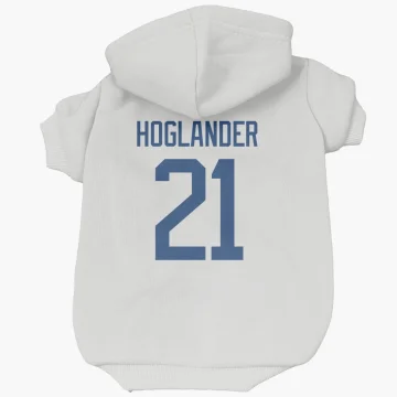 Nils Hoglander Vancouver Canucks  Dog & Cat Pet Hoodie - White